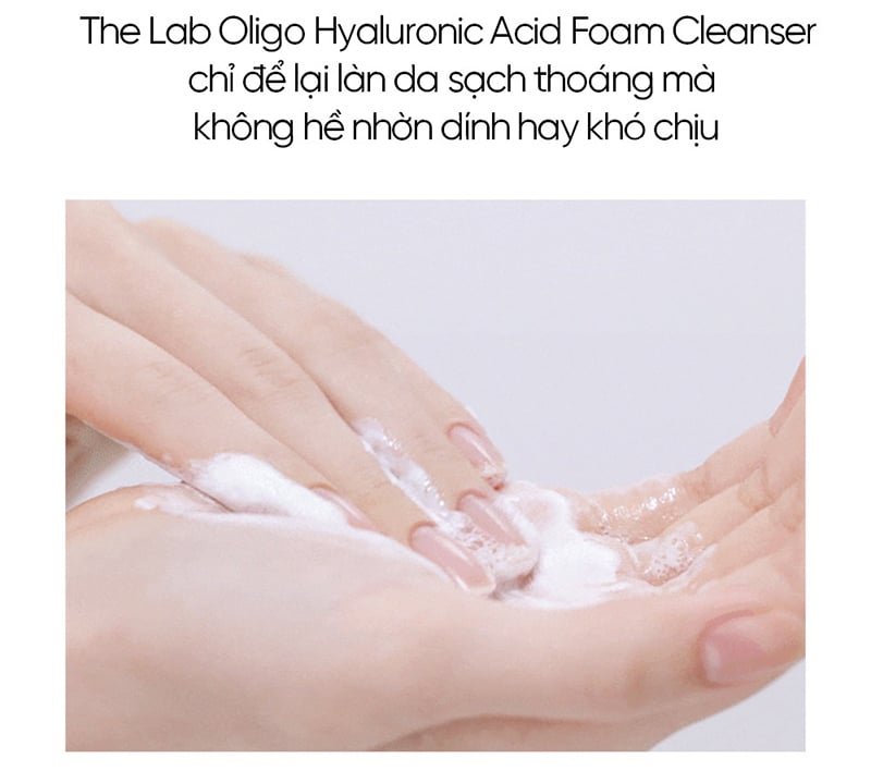 thegioiskinfood.com - Sữa Rửa Mặt Tạo Bọt, Làm Sạch Sâu, Dưỡng Ẩm THE LAB Oligo Hyaluronic Acid Foam Cleanser 120ml