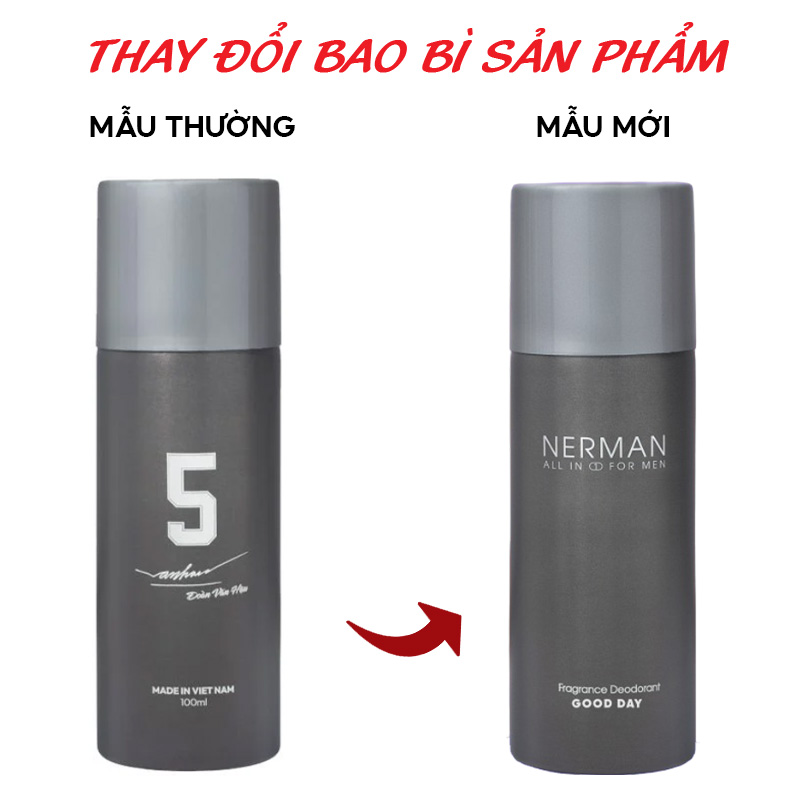 Xịt Thơm Toàn Thân Nerman Fragrance Deodorant Good Day 100ml