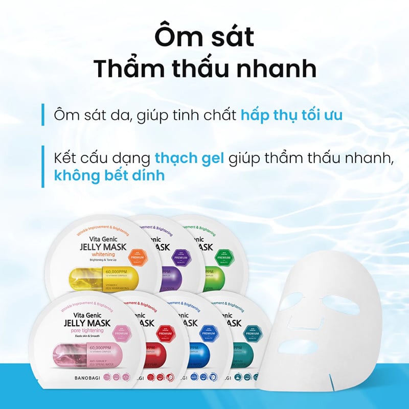 thegioiskinfood.com - Mặt Nạ Banobagi Dưỡng Da Chuyên Sâu Vita Genic Jelly Mask 30g