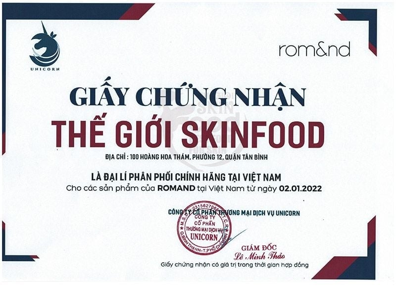 thegioiskinfood.com - Đại lý phân phối chính hãng các sản phẩm ROMAND tại Việt Nam
