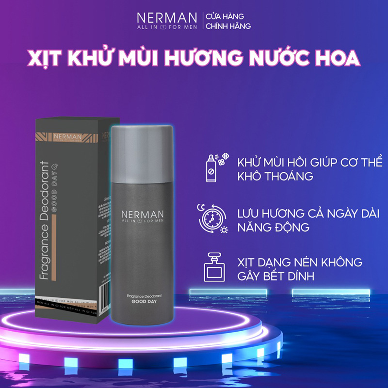 Xịt Thơm Toàn Thân Nerman Fragrance Deodorant Good Day 100ml