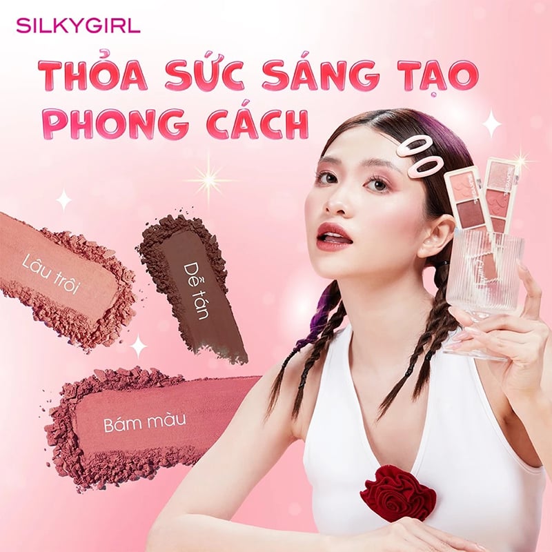 thegioiskinfood.com - Bảng Phấn Mắt 5 Ô Màu Silkygirl Crunchy-Licious Shadow Bar