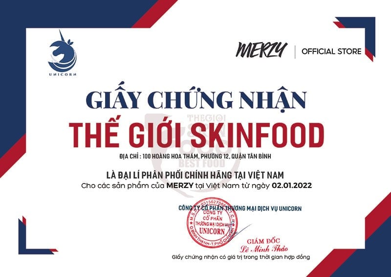 thegioiskinfood.com - đại lý phân phối chính thức thương hiệu Merzy tại Việt Nam