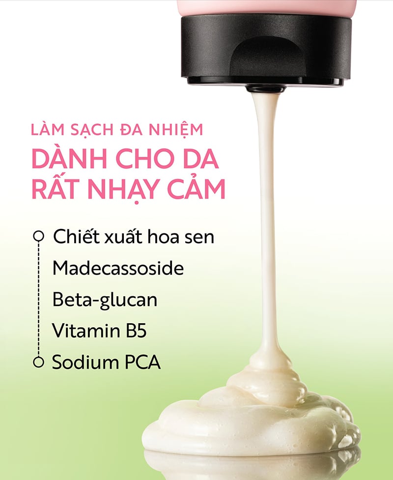 thegioiskinfood.com - sữa rửa mặt Cocoon Hau Giang Lotus Soothing Cleanser 140ml