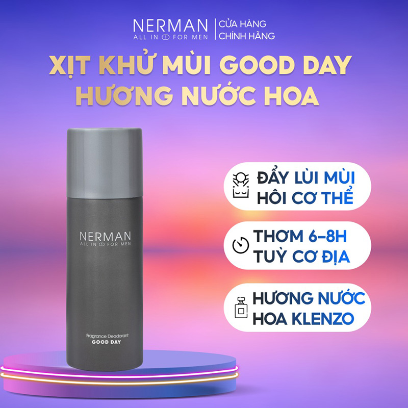 Xịt Thơm Toàn Thân Nerman Fragrance Deodorant Good Day 100ml