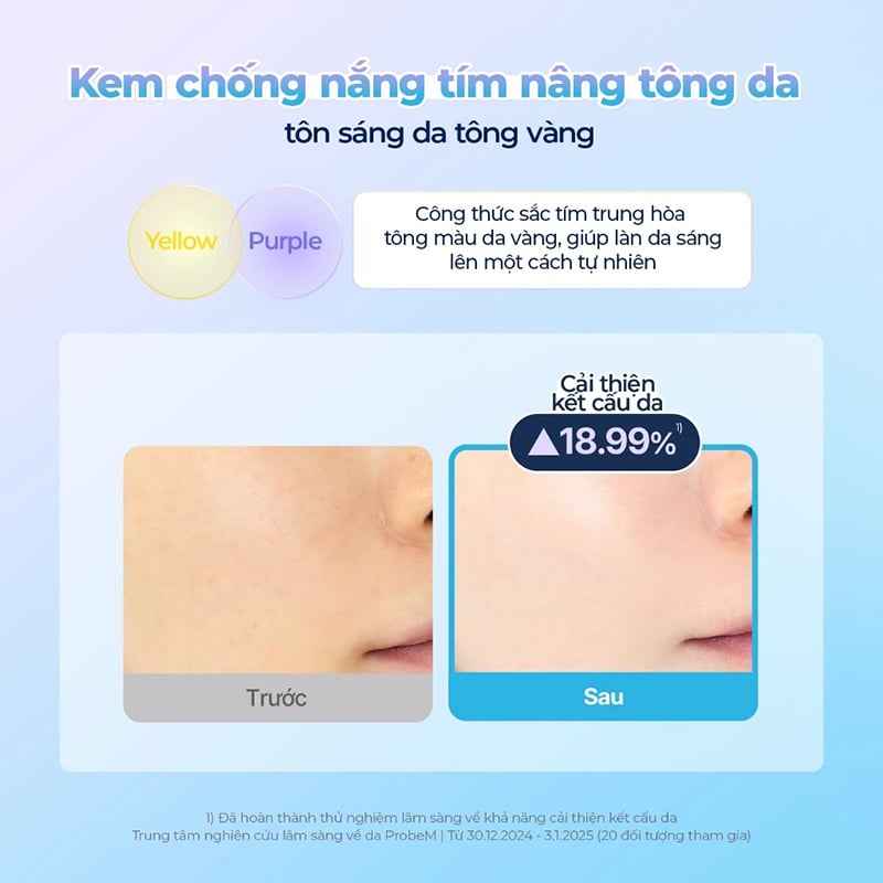 Kem Chống Nắng Nâng Tông Torriden Dive In Tone Up Sun Cream Purple SPF50+ PA++++ 60ml