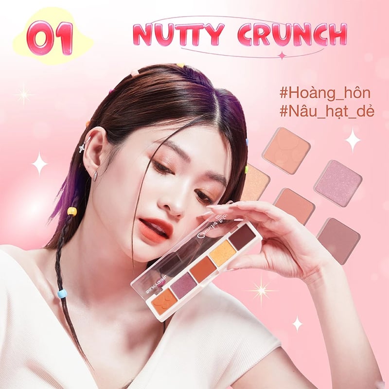 thegioiskinfood.com - Bảng Phấn Mắt 5 Ô Màu Silkygirl Crunchy-Licious Shadow Bar