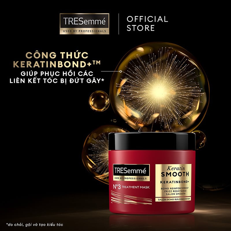 Kem Ủ Tóc Vào Nếp Mượt Mà TRESemmé Keratin Smooth Salon-Quality Treatment Mask 180ml