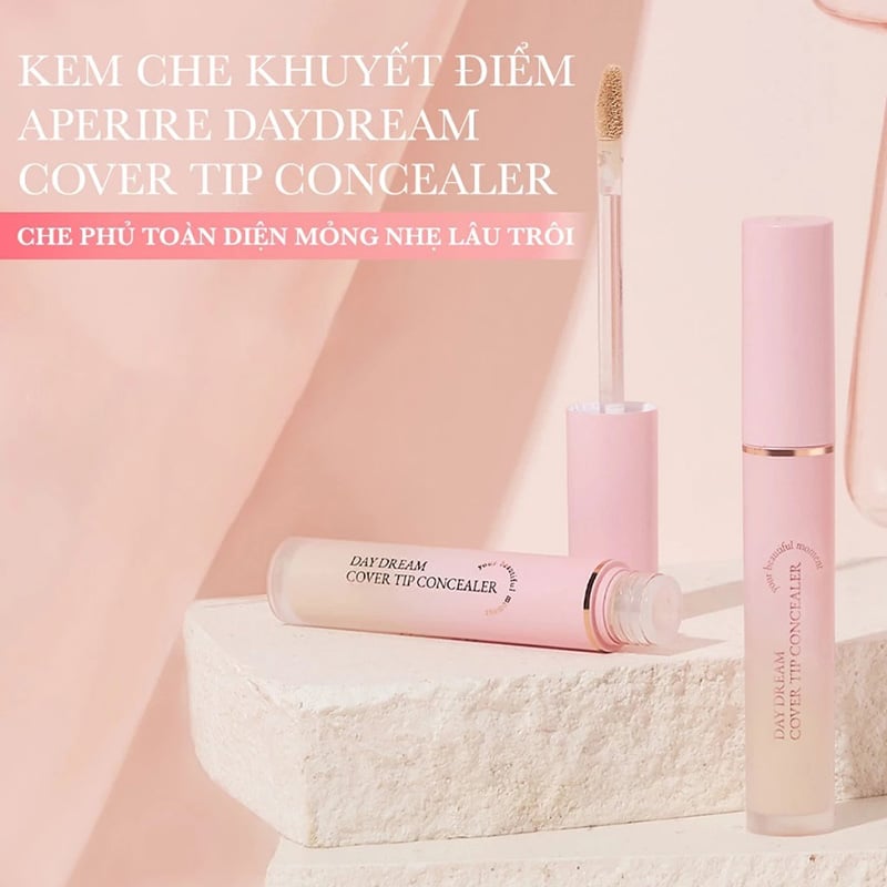 thegioiskinfood.com - Kem Che Khuyết Điểm Aperire Mỏng Nhẹ, Lâu Trôi Daydream Cover Tip Concealer