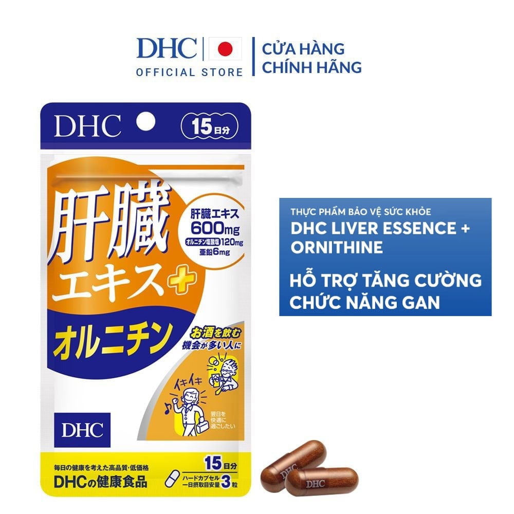 thegioiskinfood.com - [GÓI 90 VIÊN/30 NGÀY] Viên Uống DHC Hỗ Trợ Tăng Cường Chức Năng Gan & Cải Thiện Da Mụn Liver Essence + Ornithine