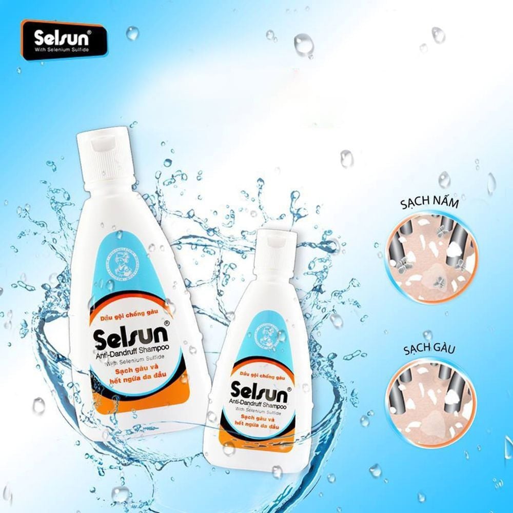thegioiskinfood.com - [2 Items] Bộ Dầu Gội & Dầu Xả Làm Sạch Gàu Selsun Anti-Dandruff Shampoo & Conditioner Pair Set (100ml x 2)