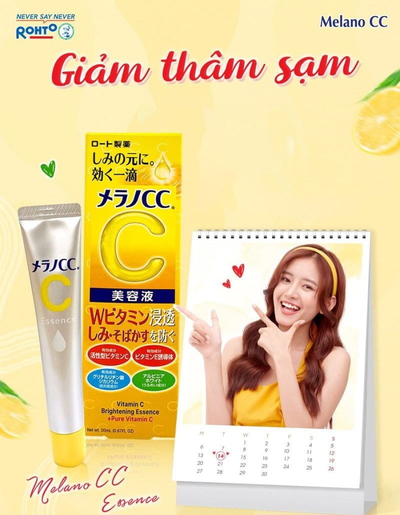 thegioiskinfood.com - Tinh Chất Melano CC Hỗ Trợ Dưỡng Sáng Da, Mờ Thâm Nám Whitening Essence 20ml
