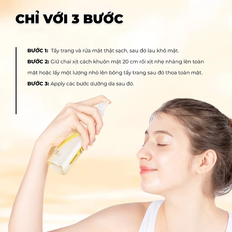 thegioiskinfood.com - Nước Hoa Hồng Dạng Xịt Hỗ Trợ Dưỡng Sáng, Căng Bóng Da Tiam Vita B3 Mist Toner 200ml