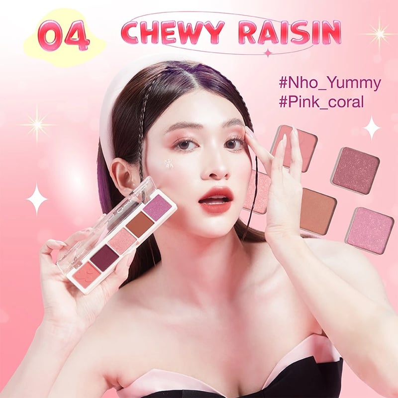 thegioiskinfood.com - Bảng Phấn Mắt 5 Ô Màu Silkygirl Crunchy-Licious Shadow Bar