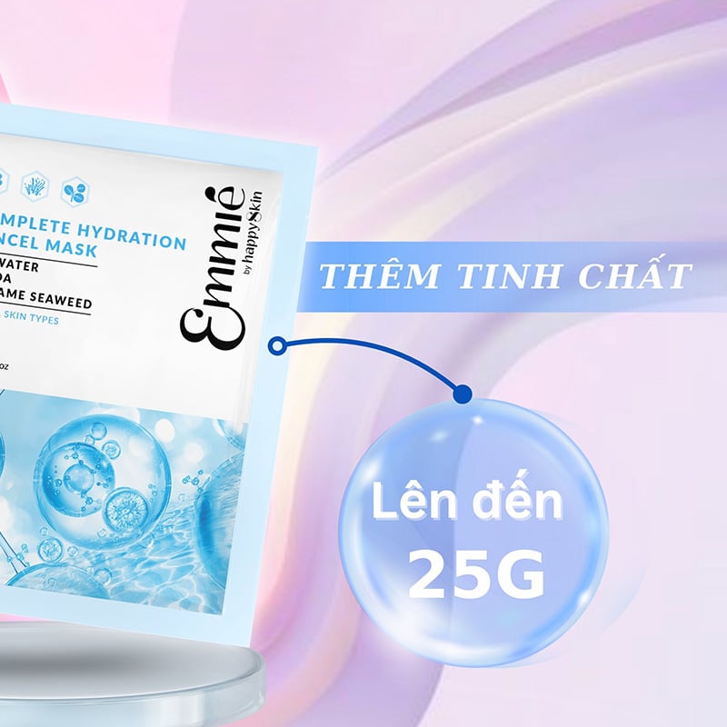 thegioiskinfood.com - Mặt Nạ Cấp Ẩm, Dưỡng Sáng Da Emmié By HappySkin Tencel Mask