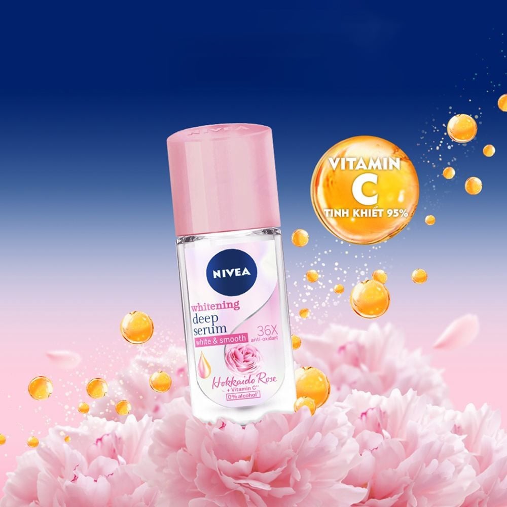 thegioiskinfood.com - Lăn Ngăn Mùi Hỗ Trợ Dưỡng Sáng Nivea Brightening Deep Serum Roll On 40ml