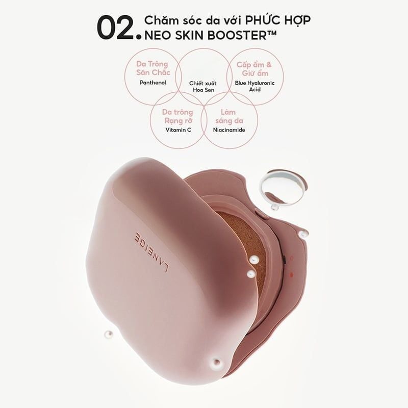 thegioiskinfood.com - [Set 2 Lõi] Phấn Nước Dưỡng Ẩm Cho Lớp Nền Căng Bóng Laneige Neo Cushion Glow SPF 46 PA++