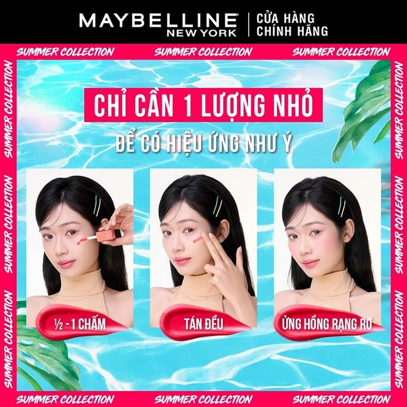 thegioiskinfood.com - Má Hồng Kem Căng Mọng, Bền Màu Maybelline Sunkisser Blush 4.7ml