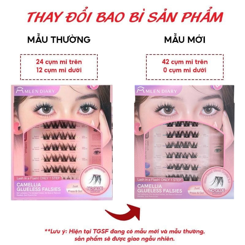 thegioiskinfood.com - Mi Giả Cụm Tự Dính Không Cần Keo Mlen Diary