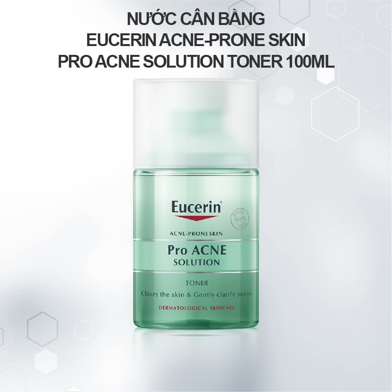 Nước Cân Bằng Dành Cho Da Dầu Mụn Eucerin Acne-Prone Skin Pro Acne Solution Toner 100ml