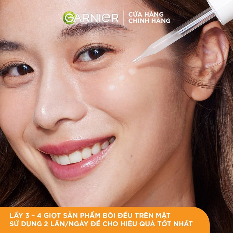 Serum Garnier Tinh Chất Tăng Cường Sáng Da Mờ Thâm Garnier Light Complete Vitamin C 30X Booster Serum