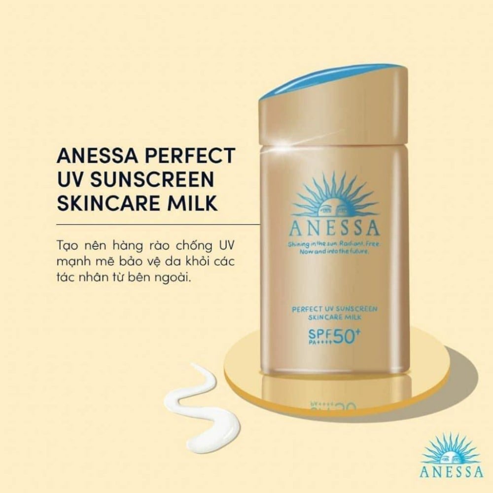 34.5 - thegioiskinfood.com - Kem chống nắng Anessa Perfect UV Sunscreen Skincare Milk N SPF50+ PA++++ Dưỡng Da Kiềm Dầu 60ml