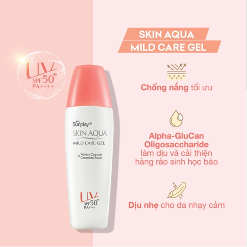 2.15 - thegioiskinfood.com - Gel chống nắng Sunplay Skin Aqua Mild Care Gel SPF50+ PA+++