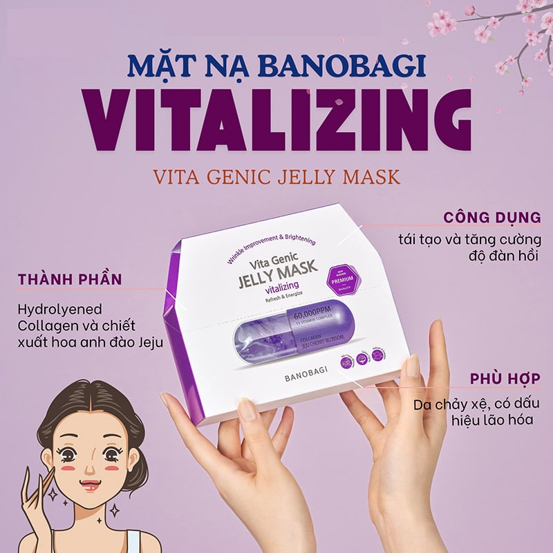 thegioiskinfood.com - Mặt Nạ Banobagi Dưỡng Da Chuyên Sâu Vita Genic Jelly Mask 30g