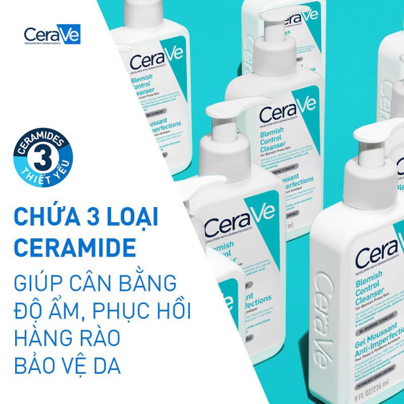 thegioiskinfood.com - Sữa Rửa Mặt Hỗ Trợ Giảm Mụn Cerave Blemish Control Cleanser