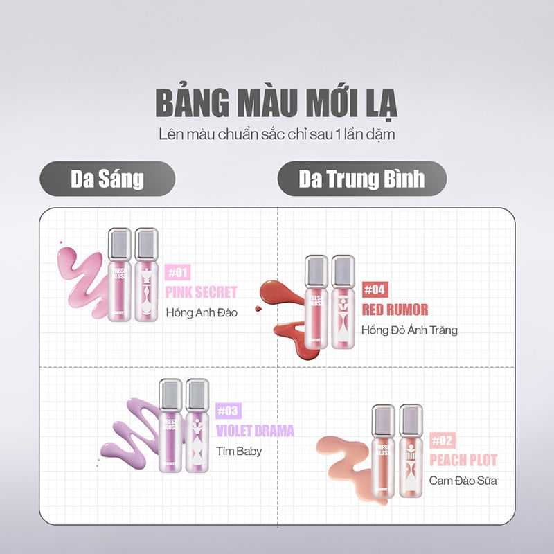 thegioiskinfood.com - Má Hồng Kem Căng Bóng Glamrr Q Glow Lasting Fresh Blush 3.8g