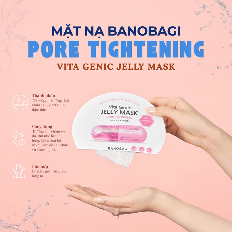 thegioiskinfood.com - Mặt Nạ Banobagi Dưỡng Da Chuyên Sâu Vita Genic Jelly Mask 30g