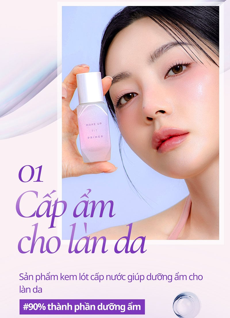 thegioiskinfood.com - Kem Lót Dưỡng Ẩm B.O.M Make Up Fit Primer 30ml