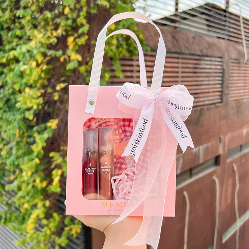 Combo Romand 8/3: Son Dưỡng Romand Glasting Melting Balm + Son Bóng Romand Glasting Color Gloss + Cột Tóc Romand Scrunchies + Hộp quà bundle Romand