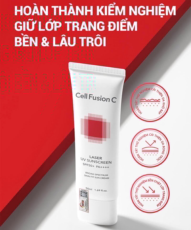 thegioiskinfood.com - Kem Chống Nắng Phổ Rộng Cho Da Treatment Cell Fusion C Laser Uv Sunscreen 100 Spf50+ Pa++++ 35ml + 35ml
