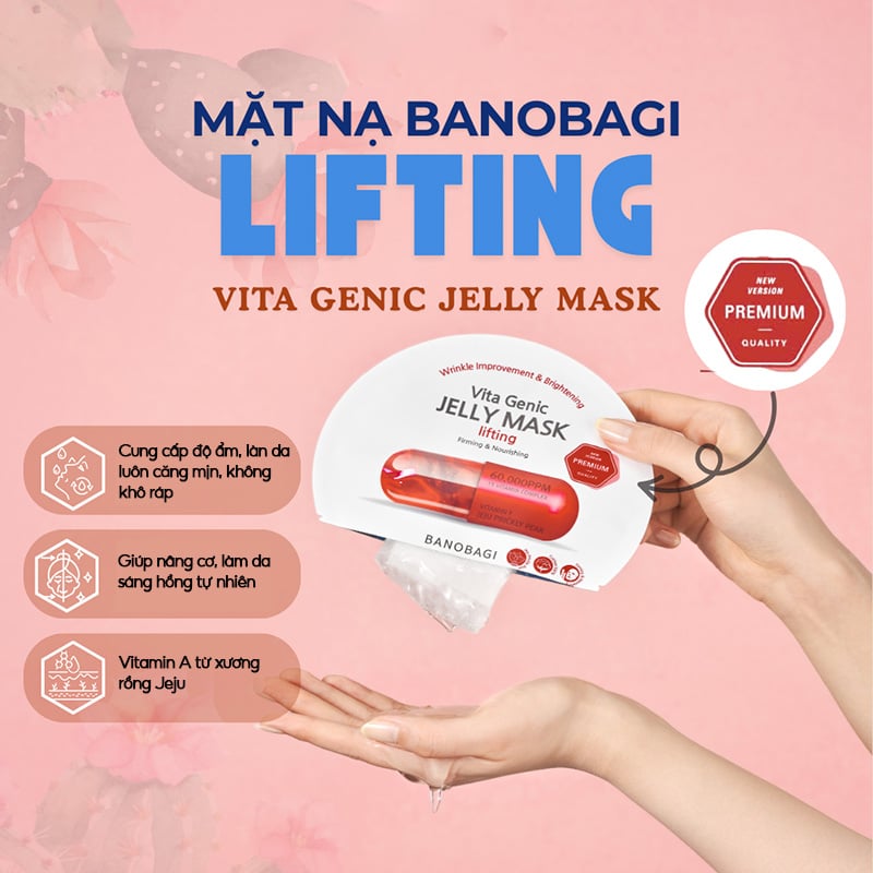 thegioiskinfood.com - Mặt Nạ Banobagi Dưỡng Da Chuyên Sâu Vita Genic Jelly Mask 30g