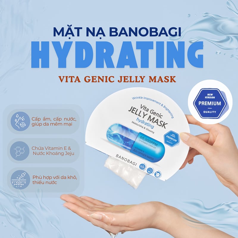 thegioiskinfood.com - Mặt Nạ Banobagi Dưỡng Da Chuyên Sâu Vita Genic Jelly Mask 30g