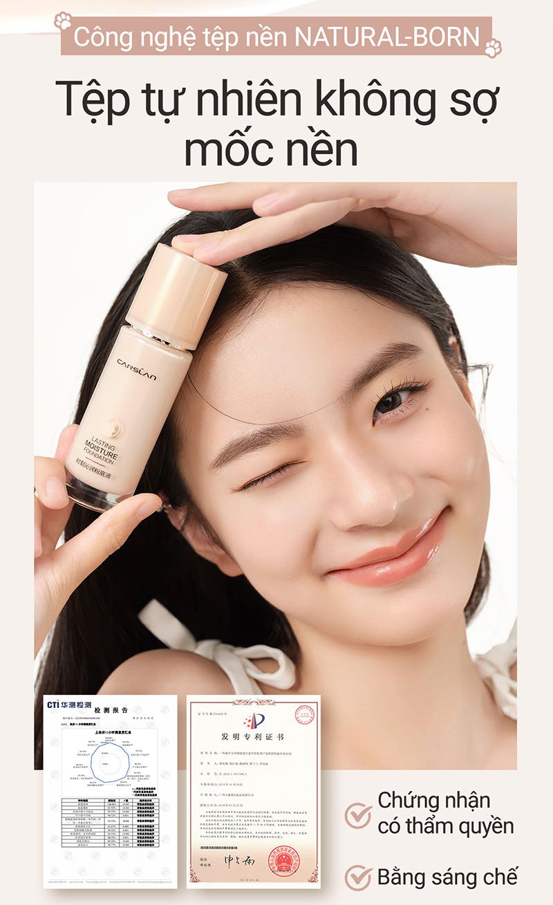 thegioiskinfood.com - Kem Nền Carslan Dưỡng Ẩm Lâu Trôi Lasting Moisture Foundation 30g