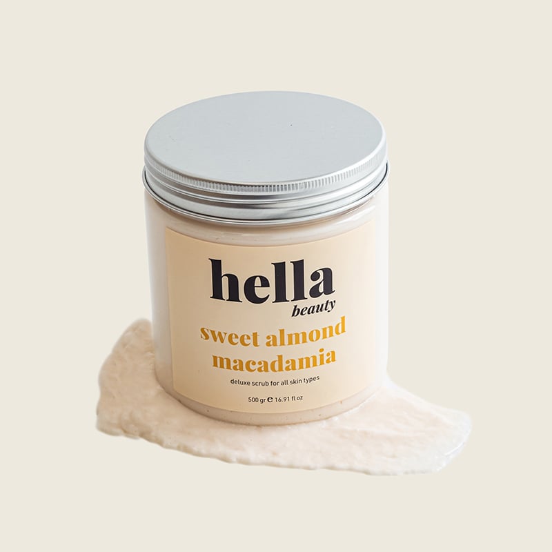 thegioiskinfood.com - Tẩy Tế Bào Chết Body Giúp Dưỡng Sáng Da, Mờ Thâm Hella Beauty Deluxe Scrub 500g