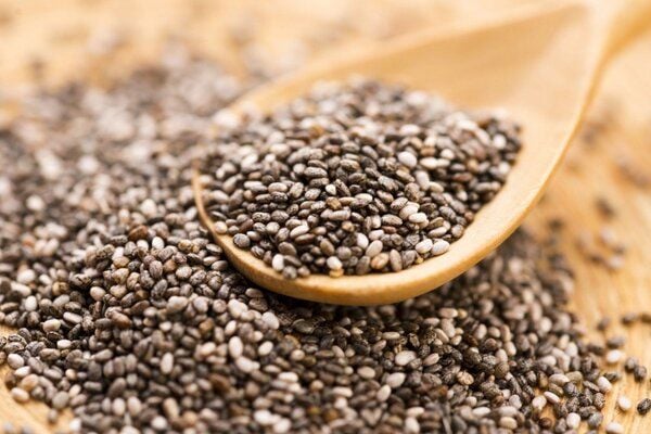 Chia seeds are high in fiber and omega-3 fatty acids