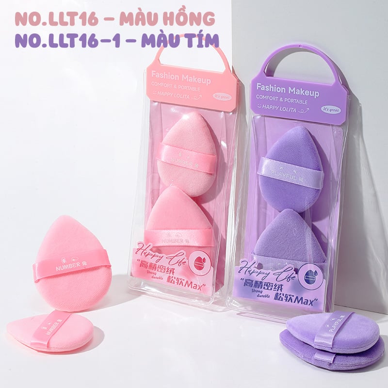 thegioiskinfood.com -  Set 2 Bông Mút Trang Điểm, Phủ Phấn LMLTOP NO.LLT16