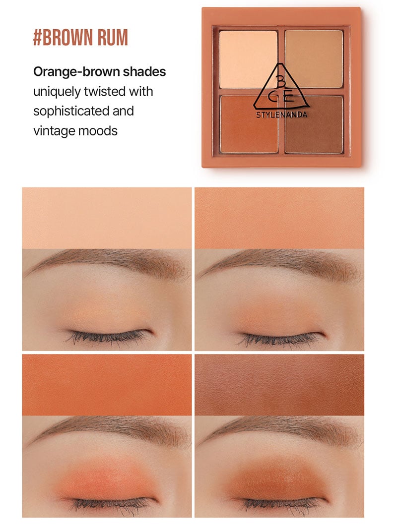 thegiooiskinfoodcom - Bảng Phấn Mắt 4 Màu Siêu Lung Linh 3CE Mini Multi Eye Color Palette