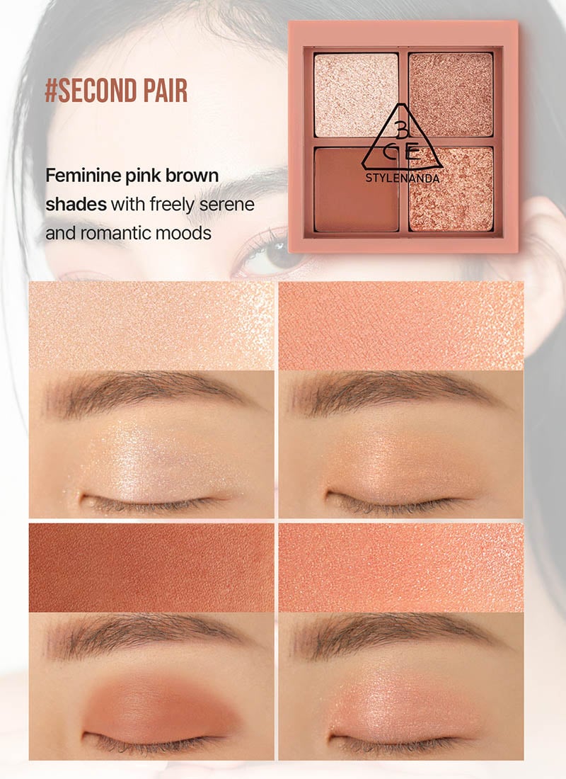 thegiooiskinfoodcom - Bảng Phấn Mắt 4 Màu Siêu Lung Linh 3CE Mini Multi Eye Color Palette
