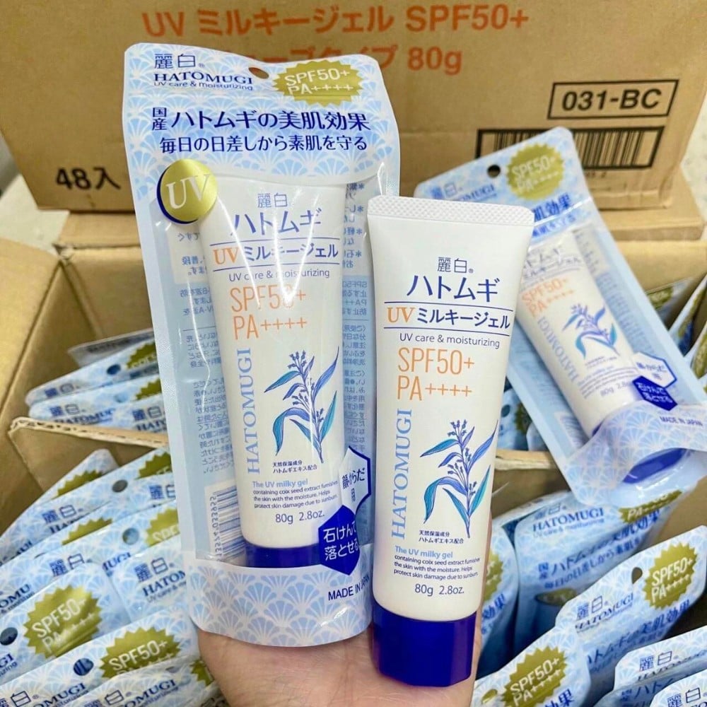 19.3.8 - thegioiskinfood.com - Kem chống nắng dưỡng ẩm Hatomugi UV Care SPF50+ PA++++