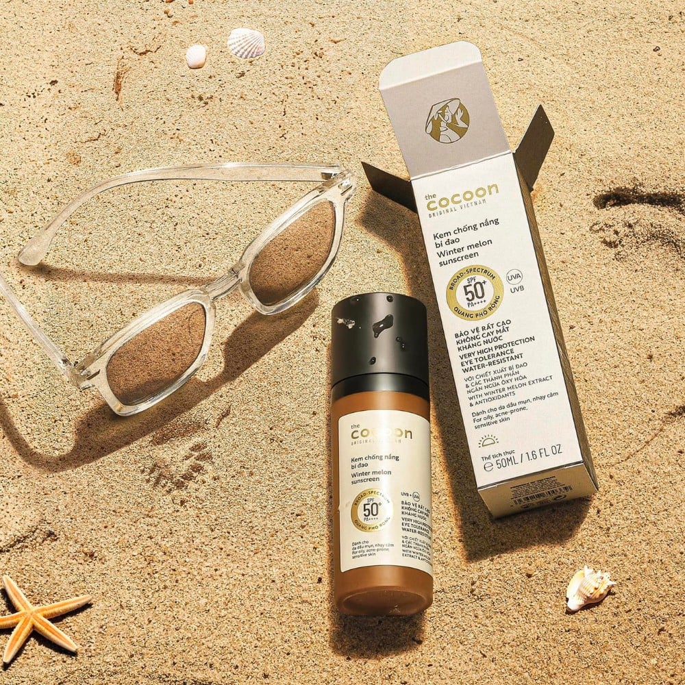 34.8 - thegioiskinfood.com - Kem chống nắng Cocoon Bí Đao Winter Melon Sun Fluid SPF50+ PA++++ 50ml