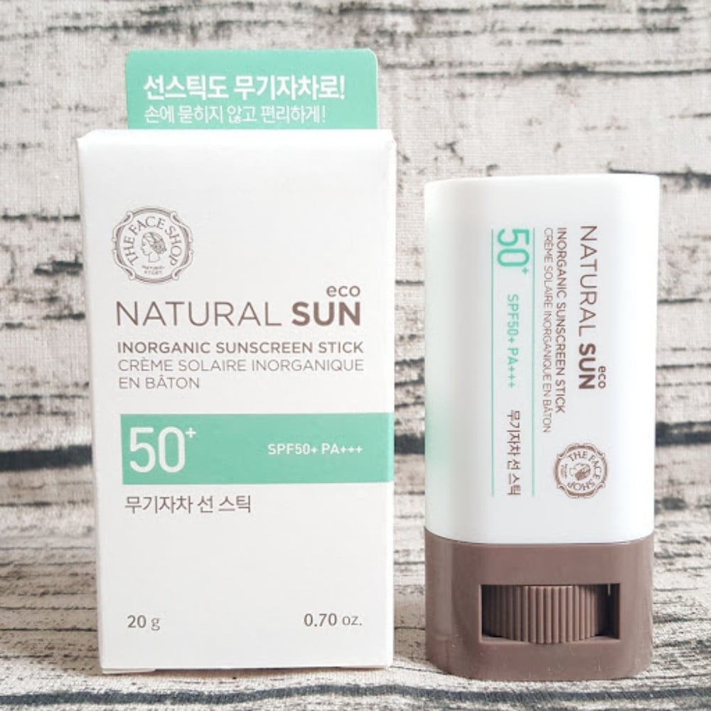 52.6 - thegioiskinfood.com - Kem chống nắng The Face Shop Natural Sun Eco Inorganic Sunscreen Stick