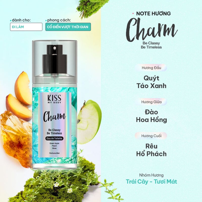 Xịt Thơm Toàn Thân Hương Nước Hoa Kiss My Body Perfume Mist 88ml