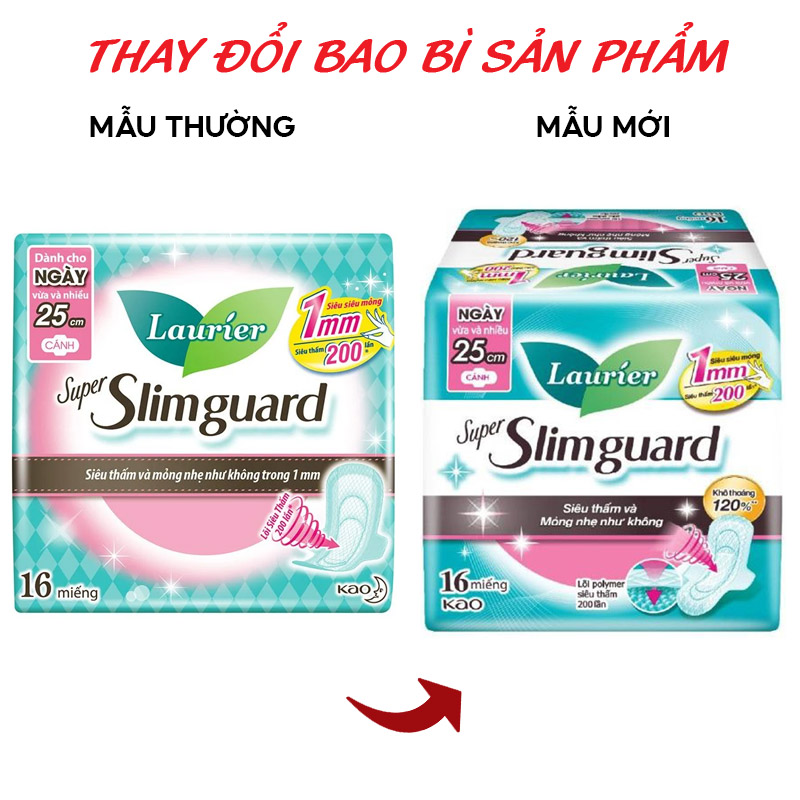 Băng Vệ Sinh Siêu Mỏng Bảo Vệ Lauríer Super Slimguard (Che tên sản phẩm khi giao hàng)