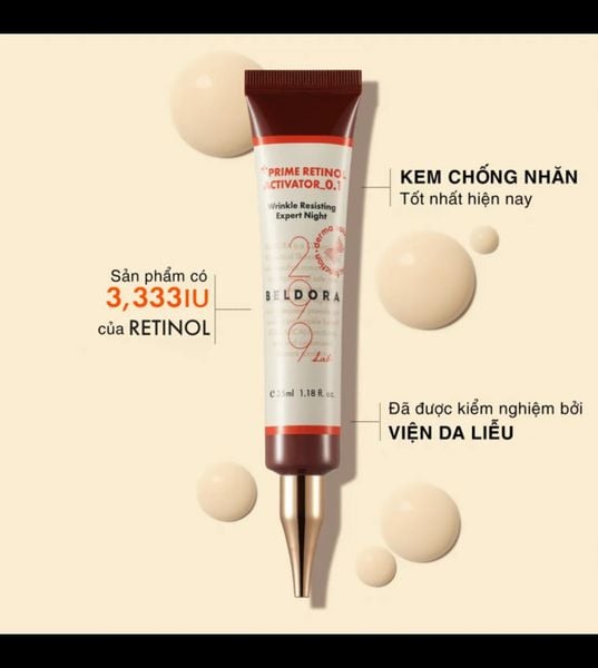 Kem dưỡng có chứa thành phần retinol Beldora 299 Prime Retinol Activator