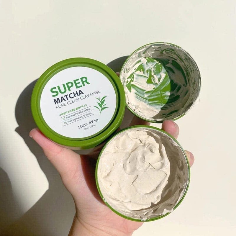 Mặt Nạ Đất Sét Trà Xanh Giúp Làm Sạch, Thu Nhỏ Lỗ Chân Lông Some By Mi Super Matcha Pore Clean Clay Mask 100g