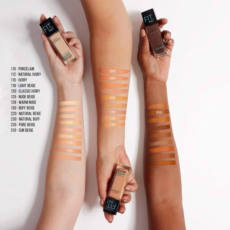 Top 10 maybelline fit me matte + poreless foundation 2 Kem Nền Kiềm Dầu, Cho Lớp Nền Mịn Lì Tự Nhiên Maybelline Fit Me Matte Poreless Foundation 30ml